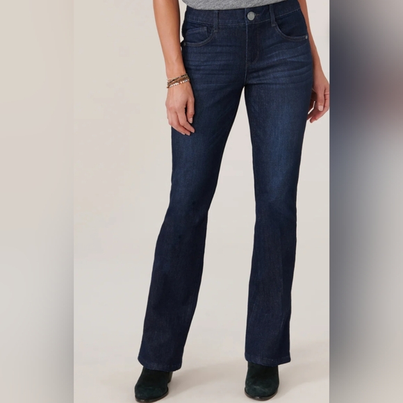 "Ab"solution Mid-Rise Itty Bitty Boot Jeans DEMOCRACY 16W - Picture 1 of 10